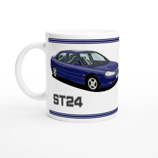 Ford Mondeo ST24 Hatchback in Blue Art Mug