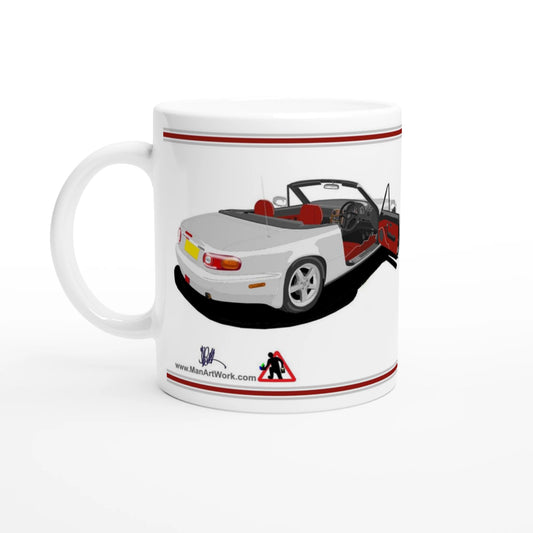 Mazda MX-5 Harvard in Silver Art Mug