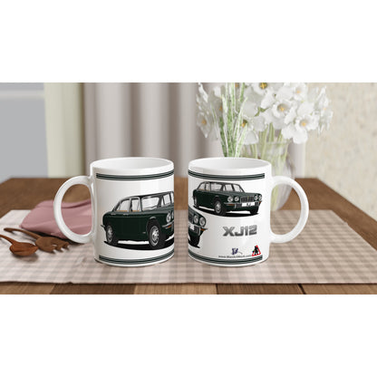 Jaguar XJ12 Mk2 in Green Art Mug