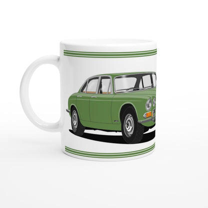 Jaguar XJ6 Mk1 in Light-Green Art Mug