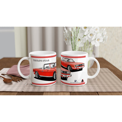 Triumph Stag Pimento Red and Black 76-77 Car Mug