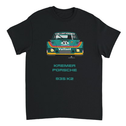 Porsche 935 Kremer K2 Motor Racing Vaillant Art T Shirt
