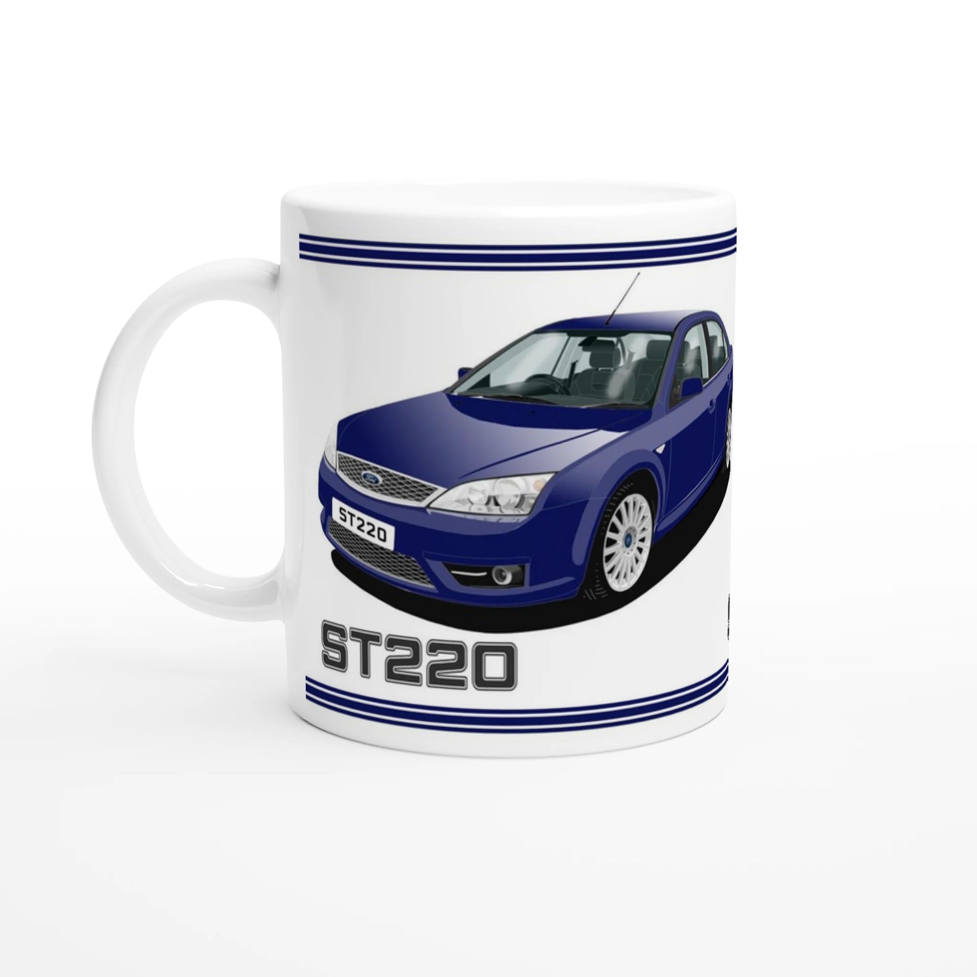 Ford Mondeo ST220  in Blue & Black Art Mug