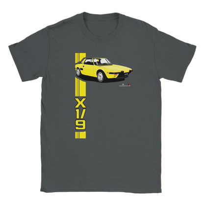 Fiat X1/9 in  Yellow Art T Shirt