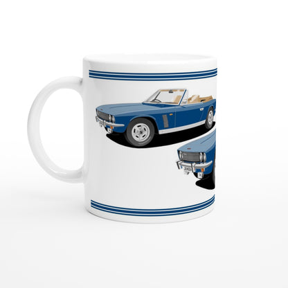 Jensen Interceptor Mk3 Convertible in Blue Art Mug