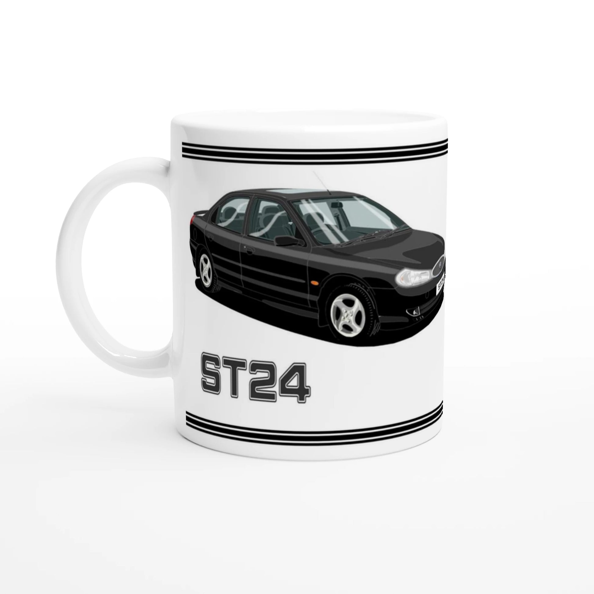 Ford Mondeo ST24 Saloon in Black Art Mug