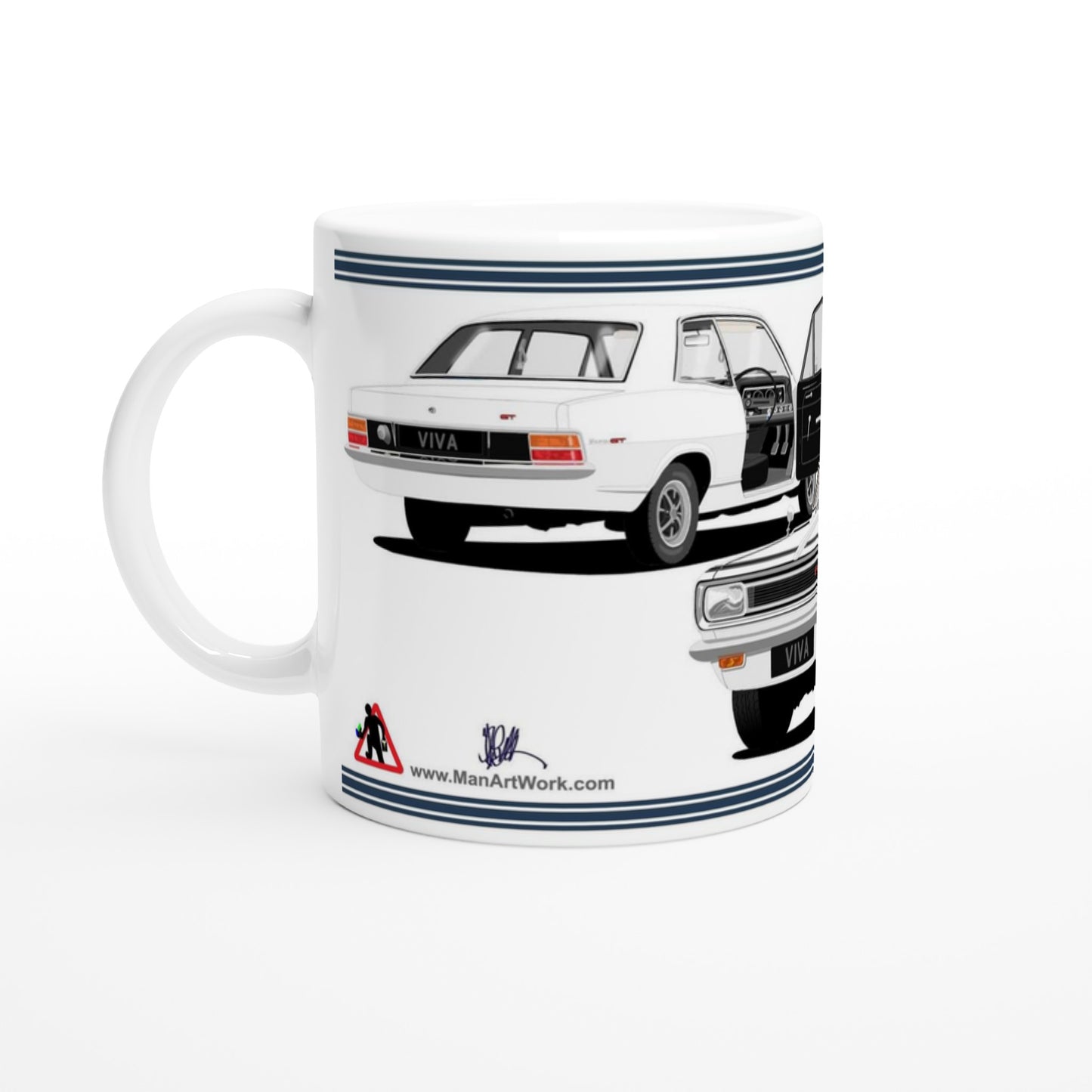 Vauxhall Viva HB Brabham in White Car Mug