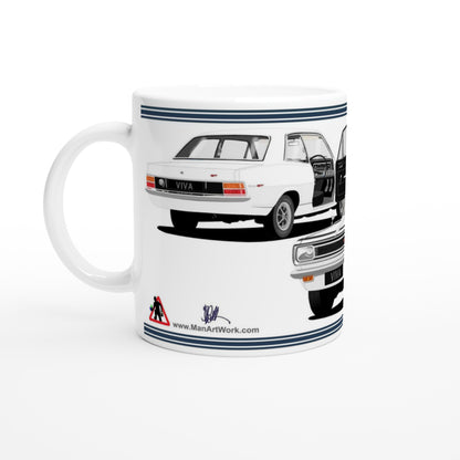 Vauxhall Viva HB Brabham in White Car Mug
