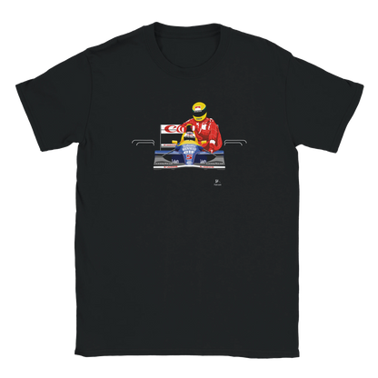 F1 Motor Racing Williams FW14 Nigel Mansell & Ayrton Senna Art T Shirt