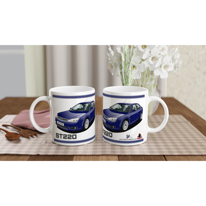 Ford Mondeo ST220  in Blue & Black Art Mug